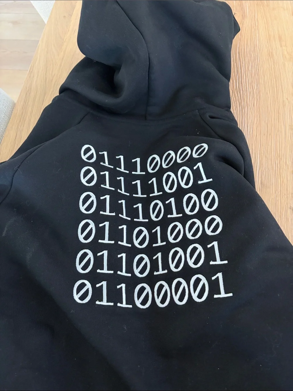Pythia Black Full-Zip Hoodie Jacket with Graphic Detail 0111000